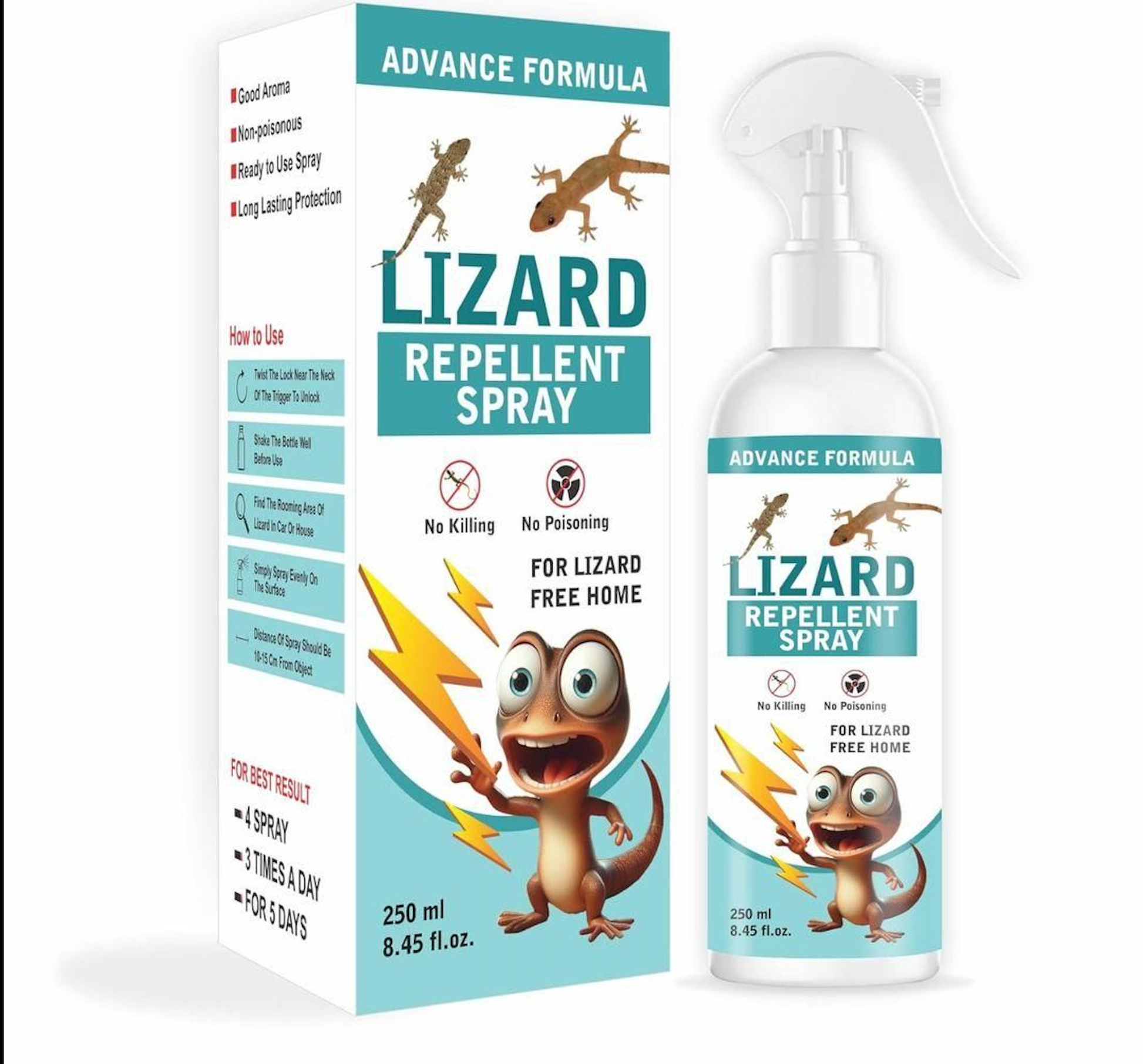 LizardAway Spray Shield – Natural. Powerful. Safe. 🌿🦎🏠 ( BUY 1 GET 1 FREE )