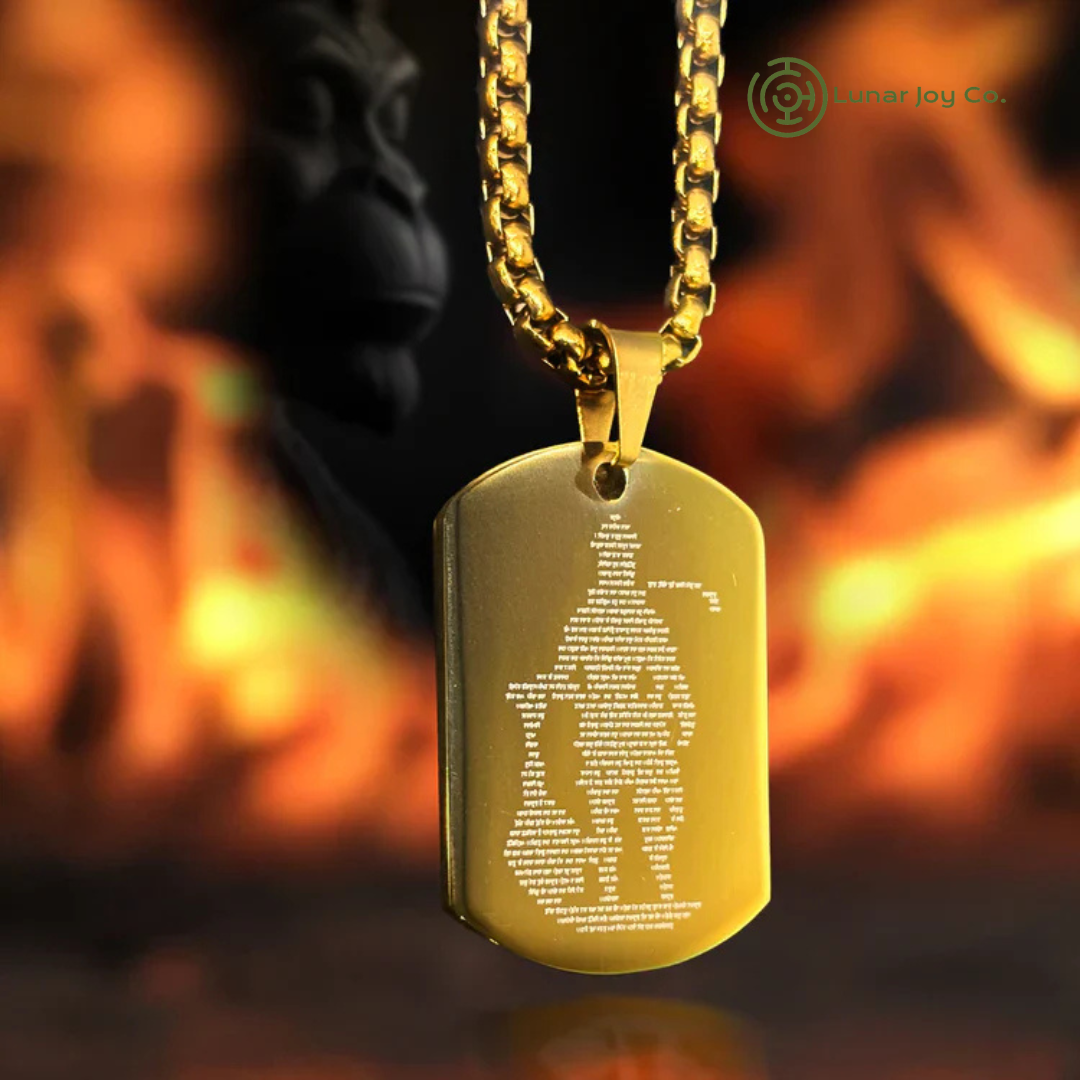 Hanuman Chalisa Pendant – Strength 💪 Protection 🛡️ Faith 🙏